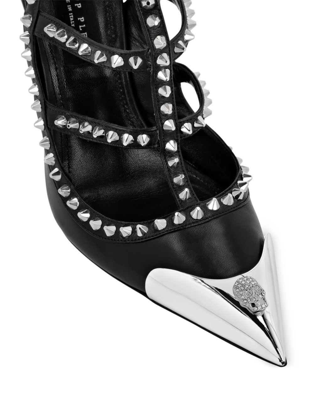 120mm stud-embellished leather sandals - 3