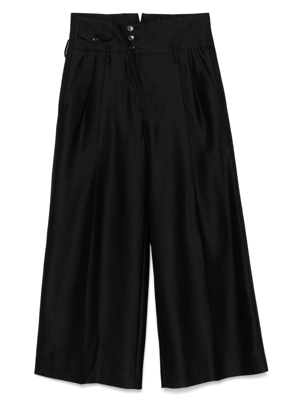 pleat-detailed trousers - 1