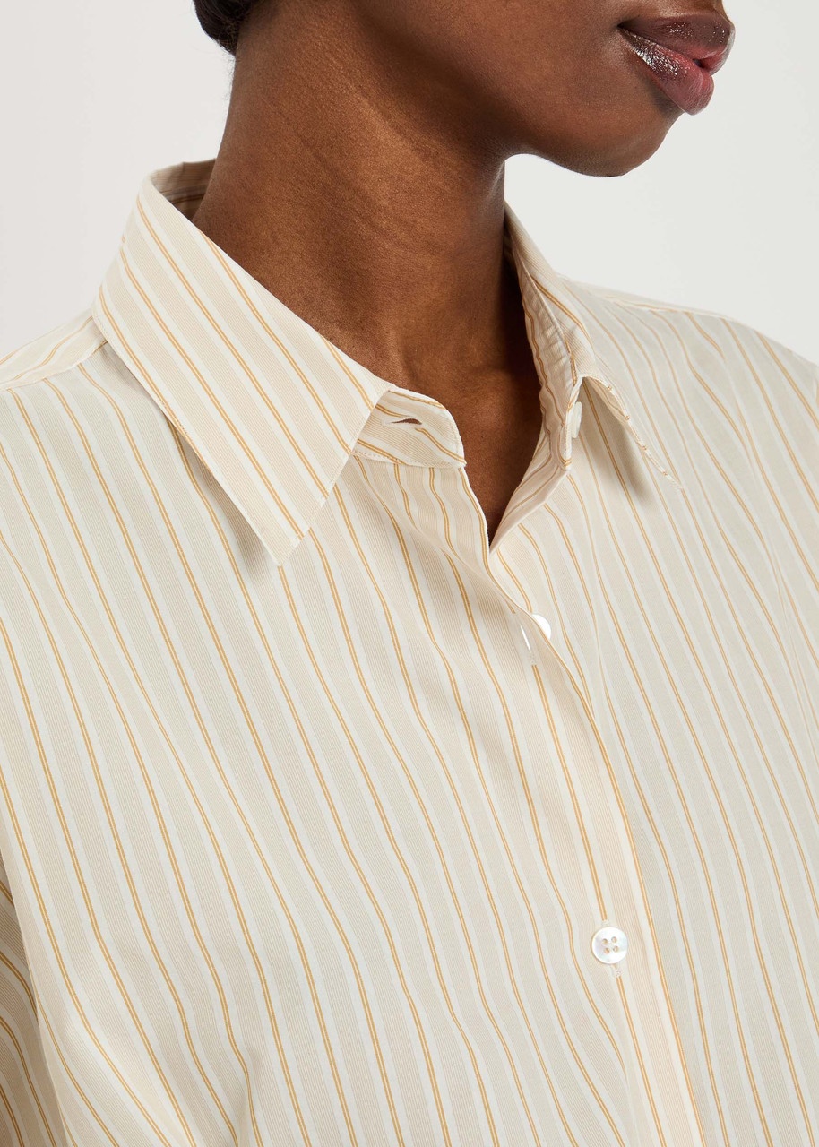 The Row Caster Striped Cotton-poplin Shirt - 5