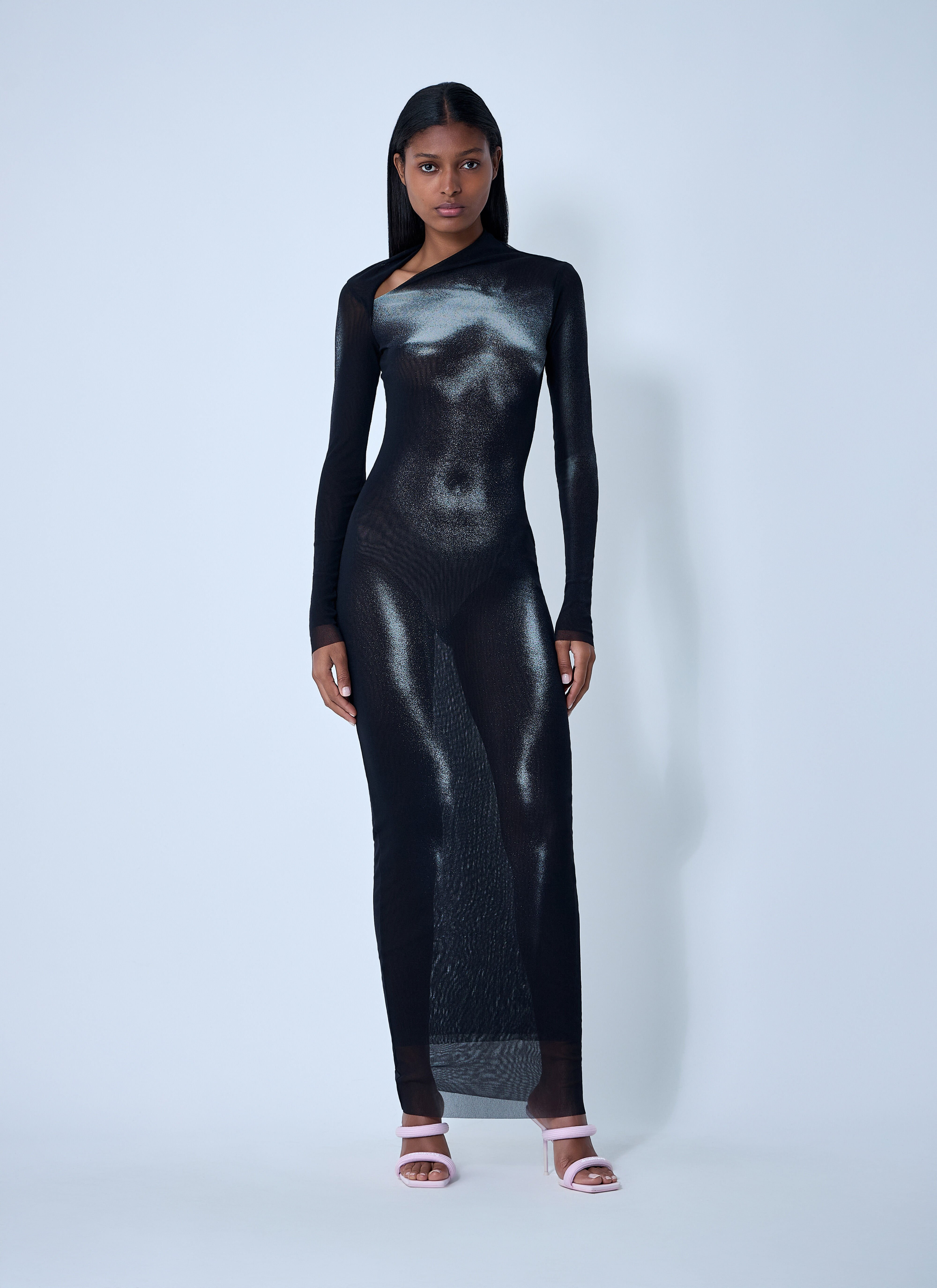 Wood Mesh Maxi Dress - 2
