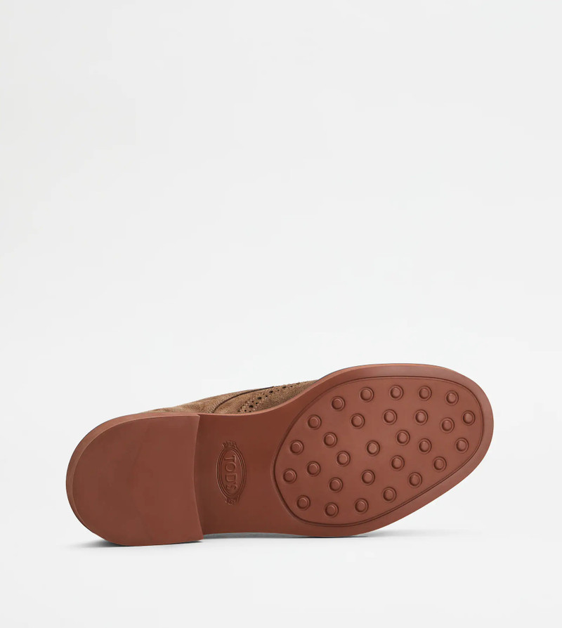 LACE-UPS IN SUEDE - BROWN 5