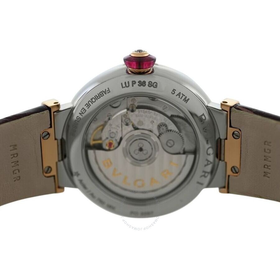 Pre-owned Bvlgari Lvcea Automatic Diamond Purple Dial Ladies Watch 102565 - 4