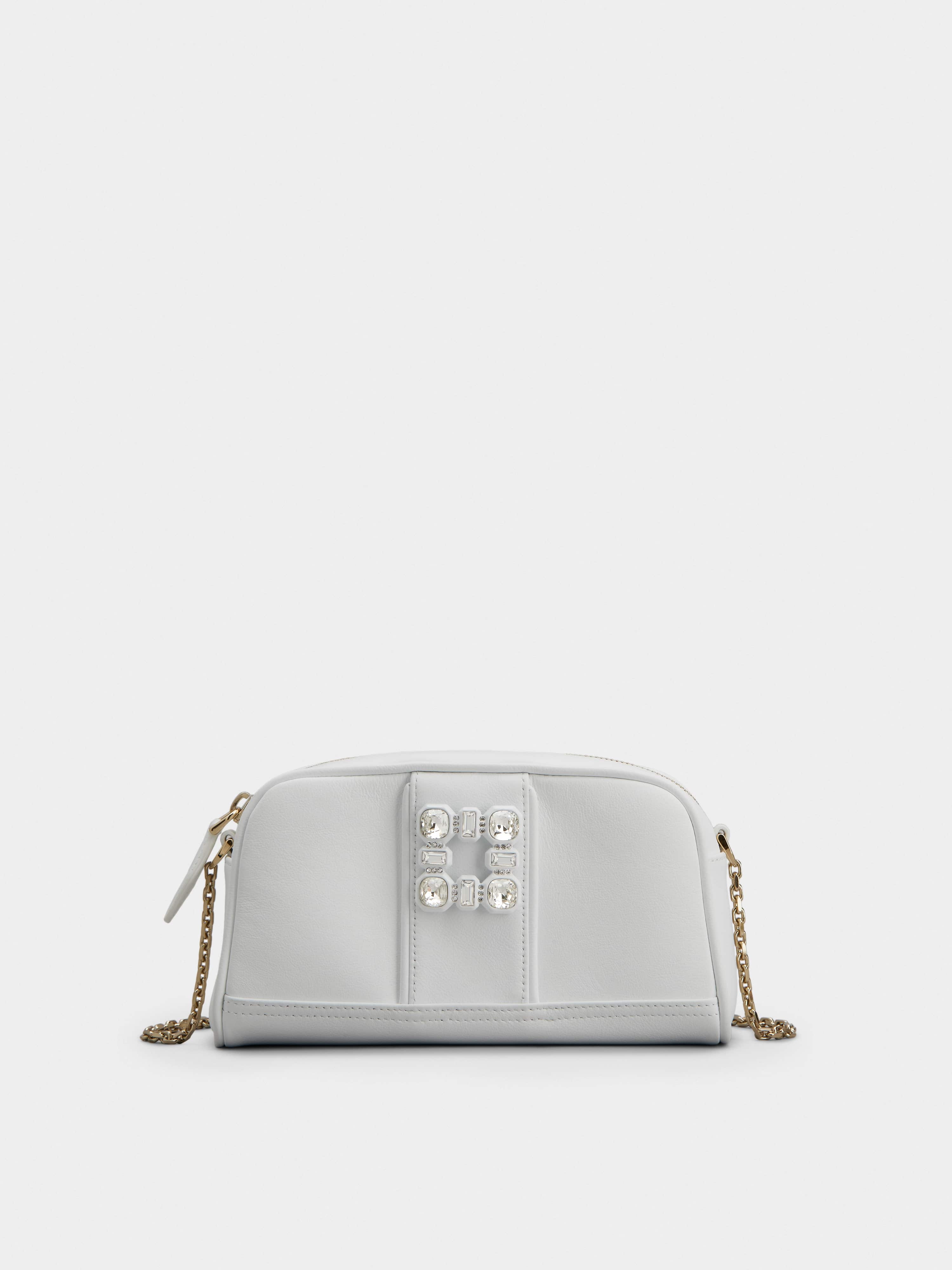 Walky Viv' Strass Buckle Camera Bag in Leather - 1