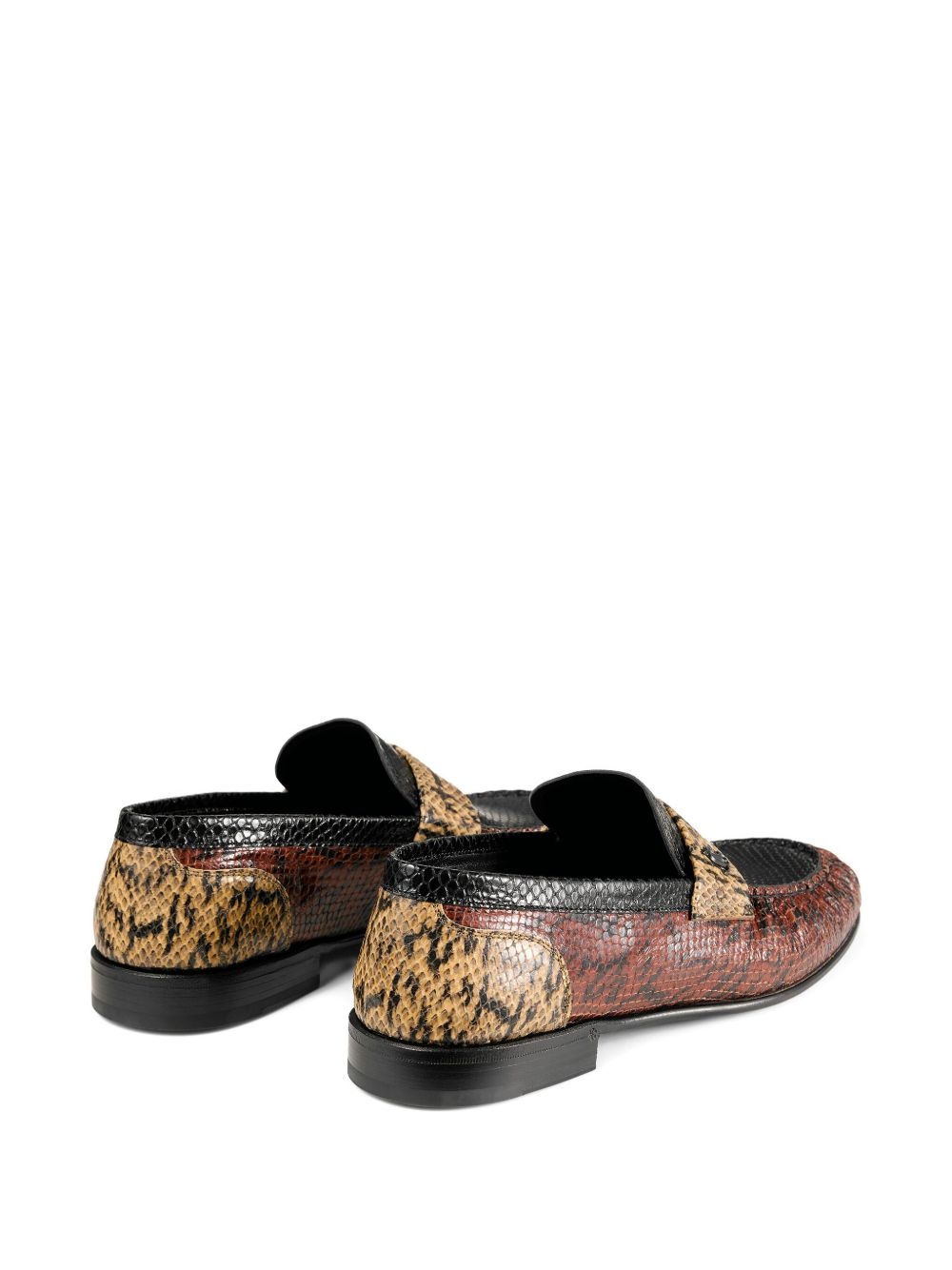 Ellis snakeskin-panelled loafer - 3