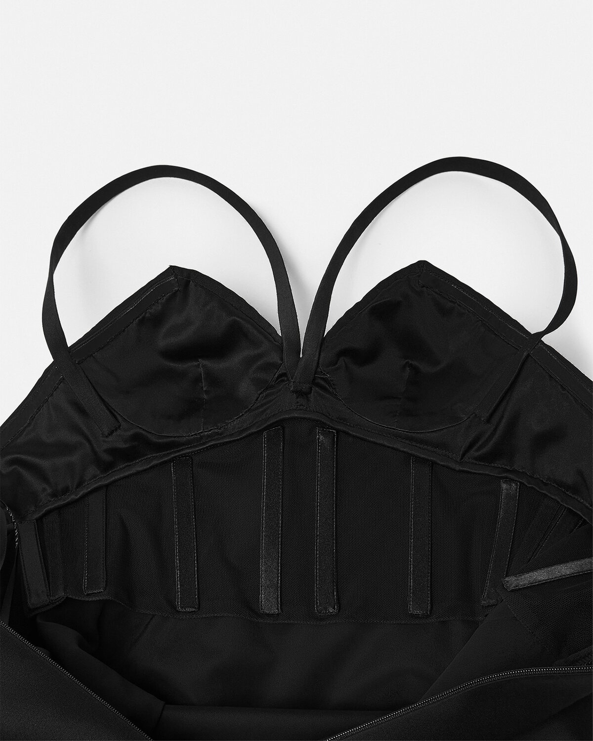 Folded Bustier Midi Dress - 6