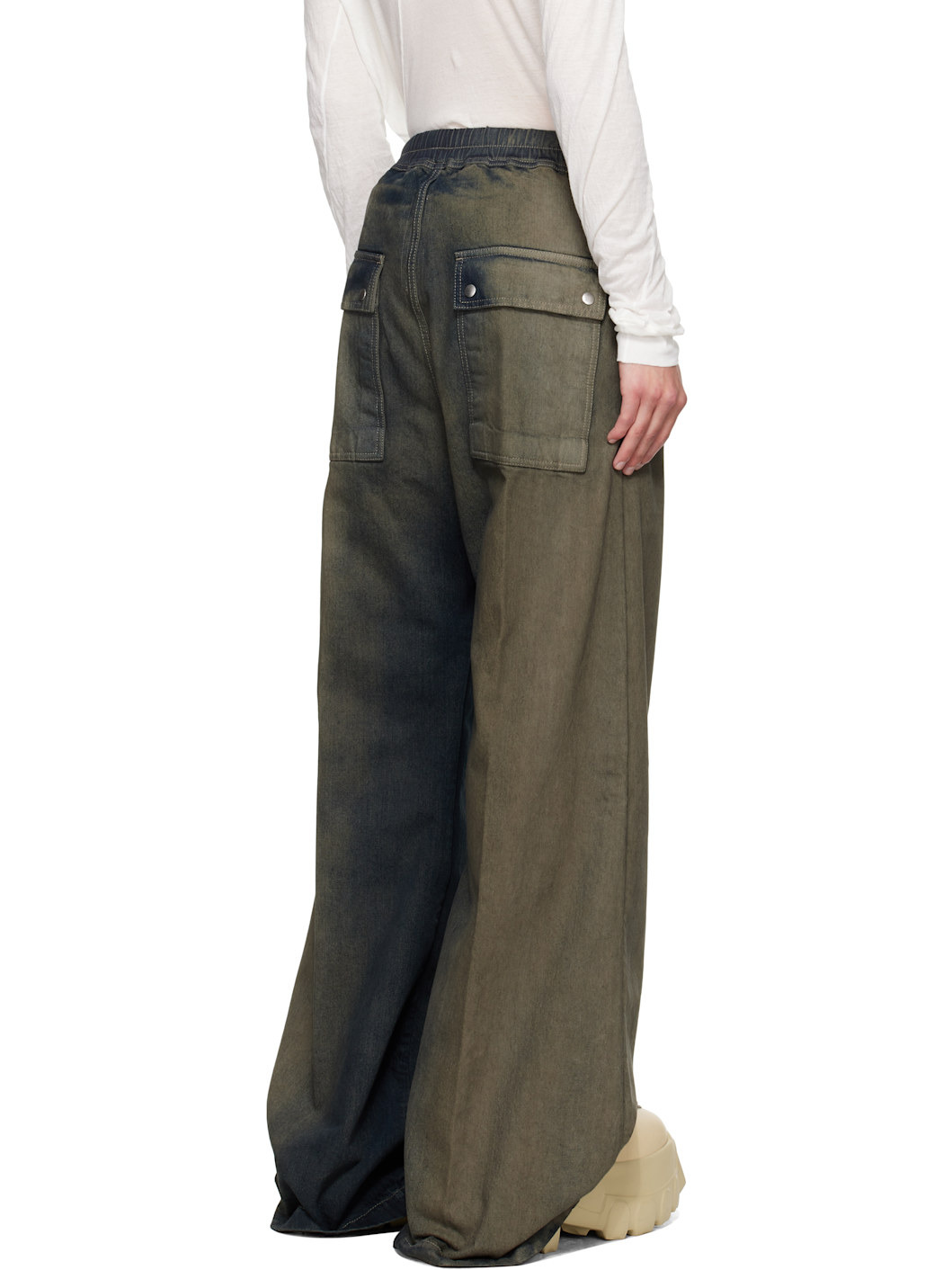 Gray Concordians Wide Bela Jeans - 3