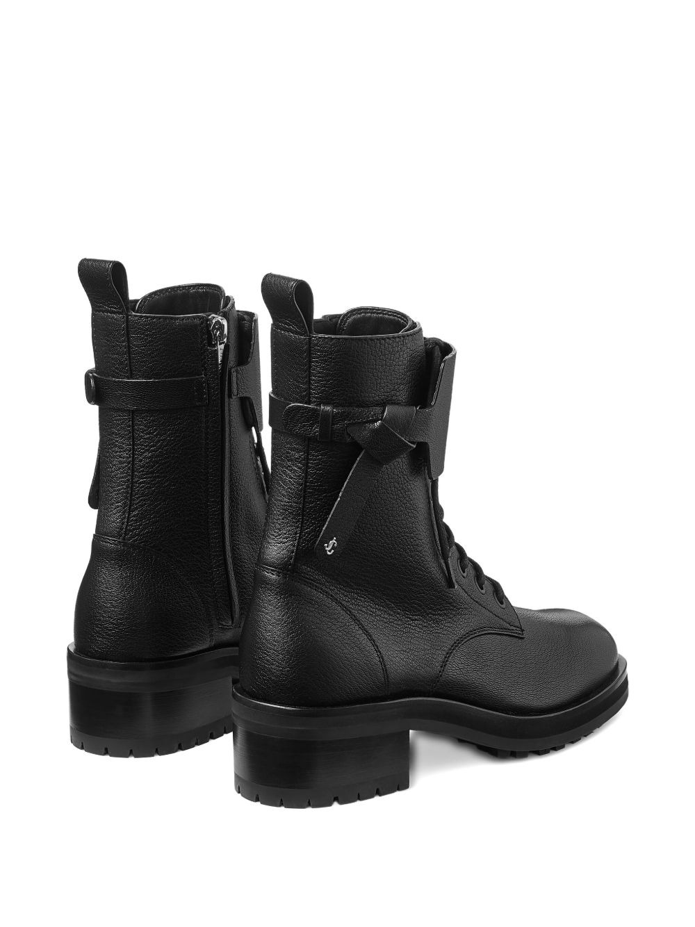 Rosabel leather lace-up combat boots - 3