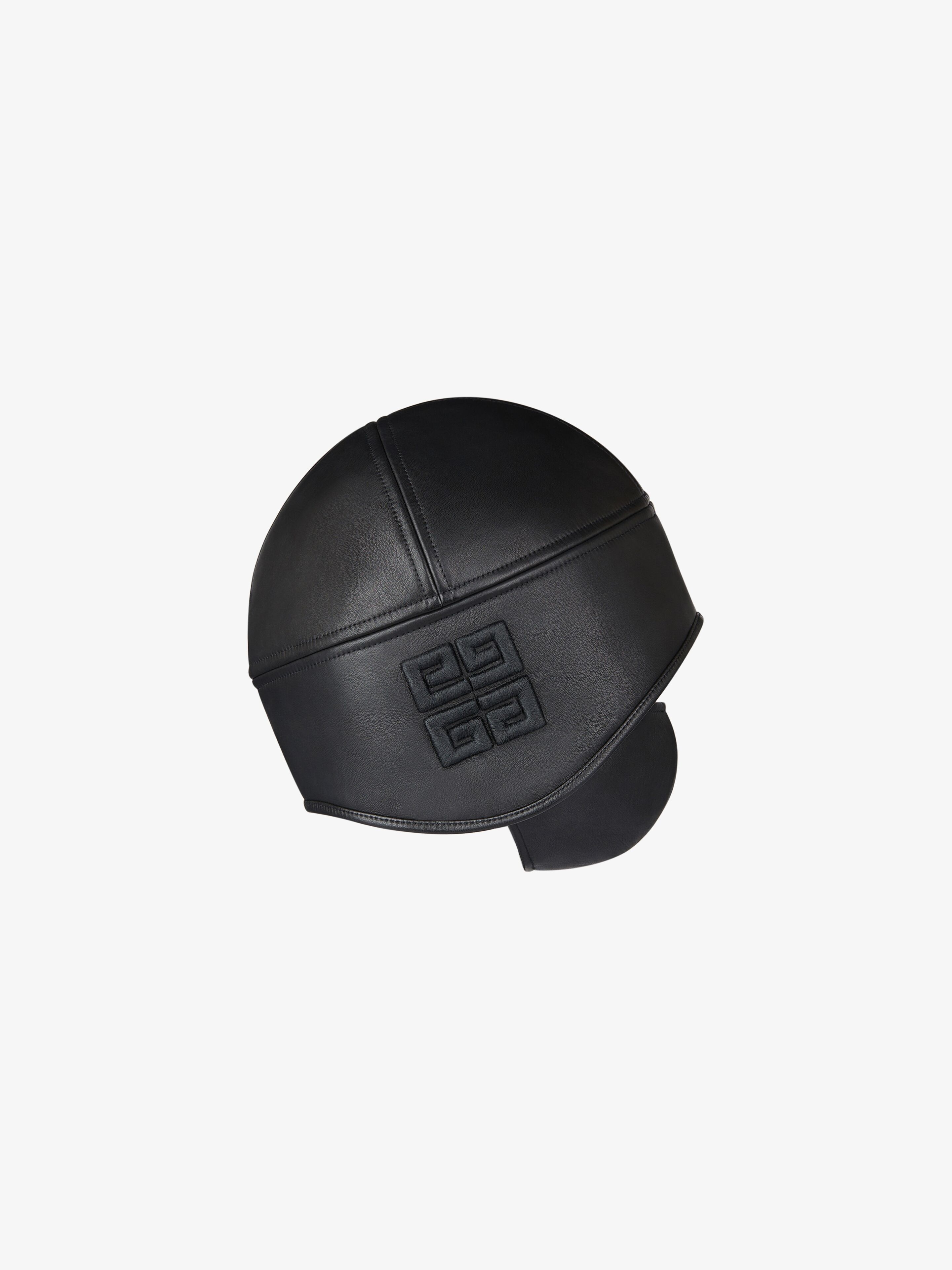 BSTROY BUCKET HAT WITH MASK IN LEATHER - 5