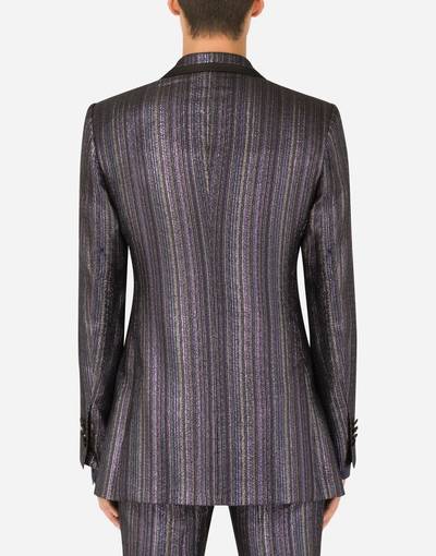 Dolce & Gabbana Striped lurex jacquard Beat-fit jacket outlook