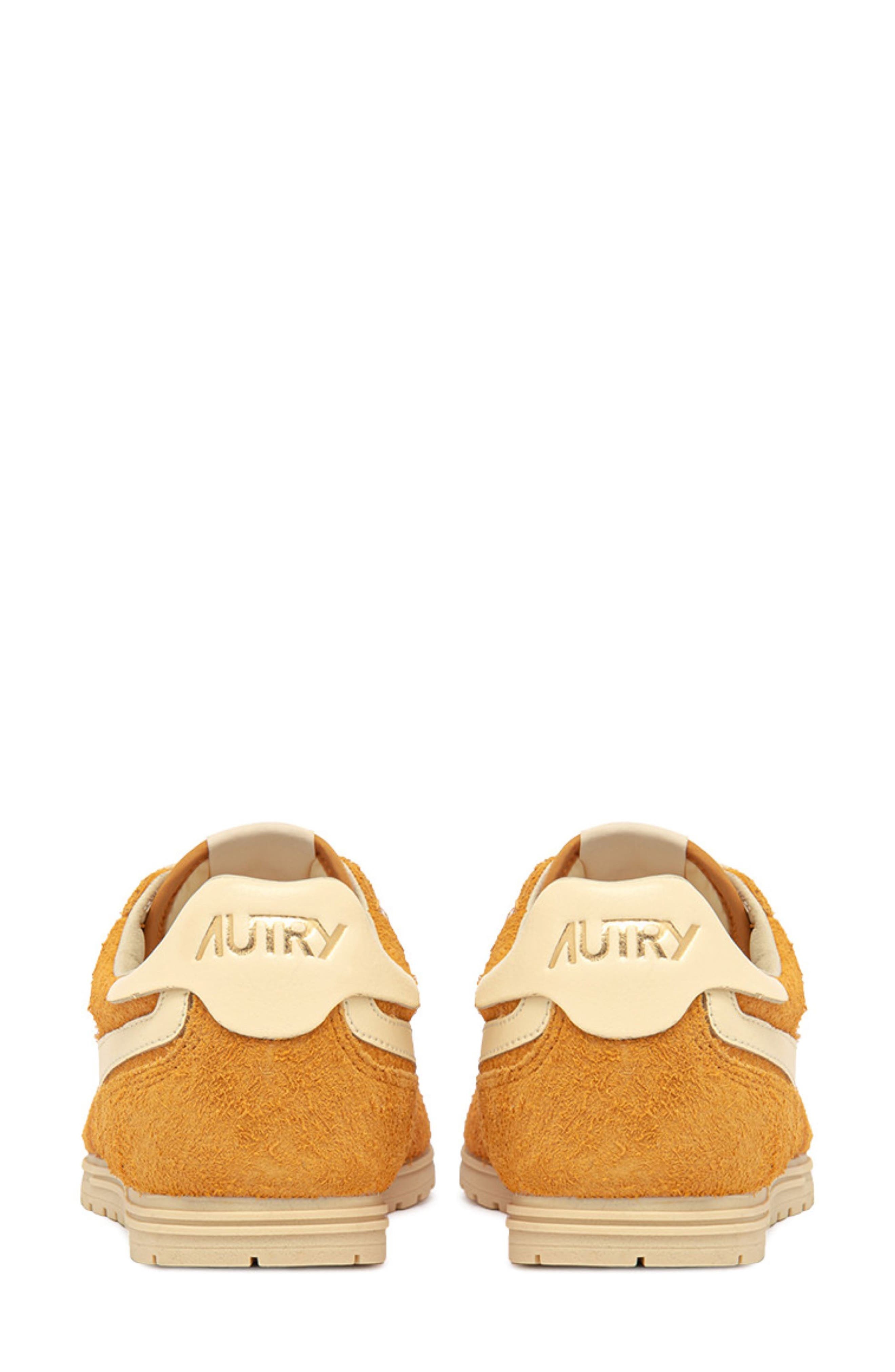AUTRY Windspin Low Sneaker in Orange Suede at Nordstrom - 2