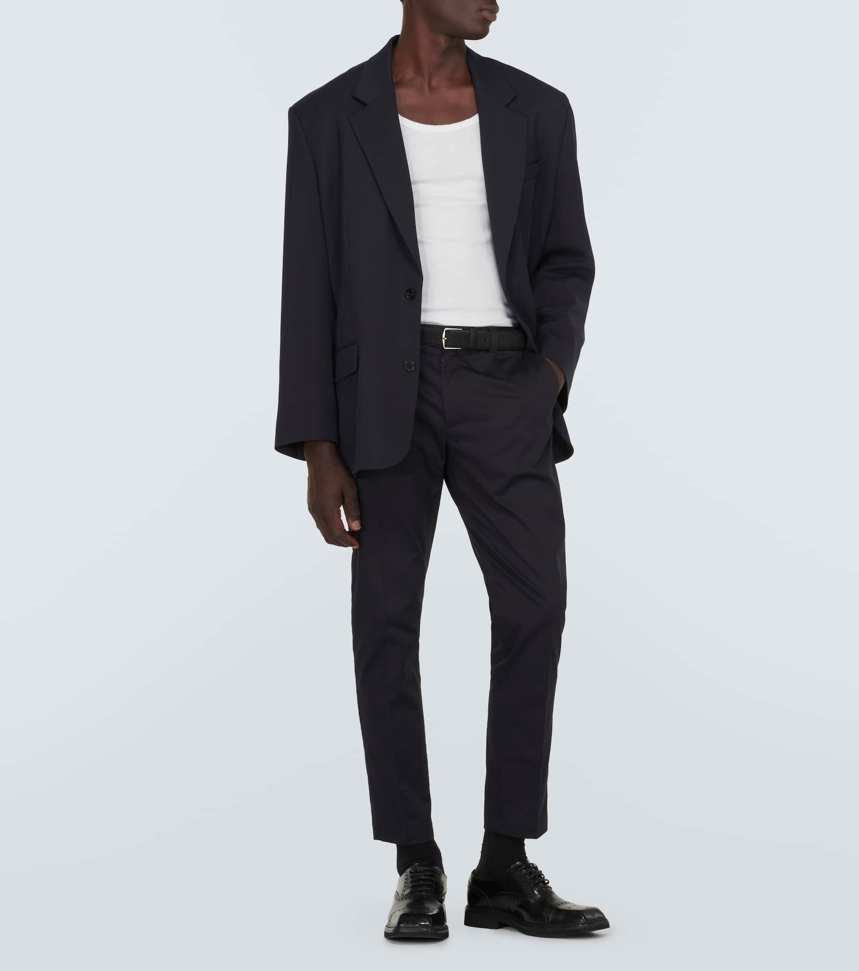 Cotton-blend suit pants - 2