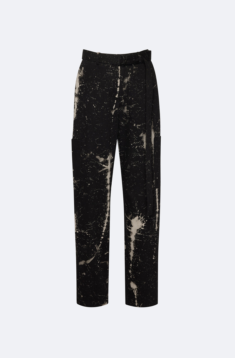 Bleached Denim Tapered Pant 1