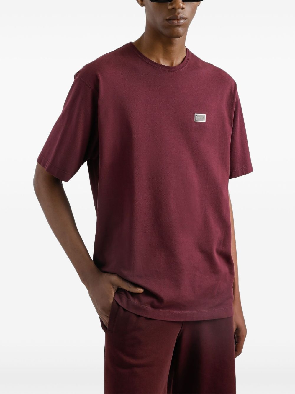 logo-plaque T-shirt - 4
