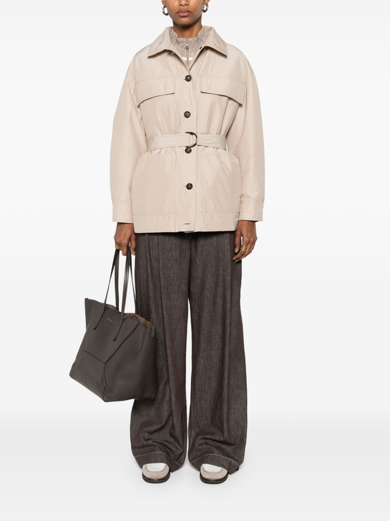 Brunello Cucinelli belted jacket outlook