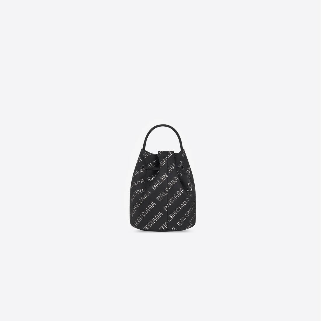 Women's Wheel Xs Drawstring Bucket Bag in Black - 2