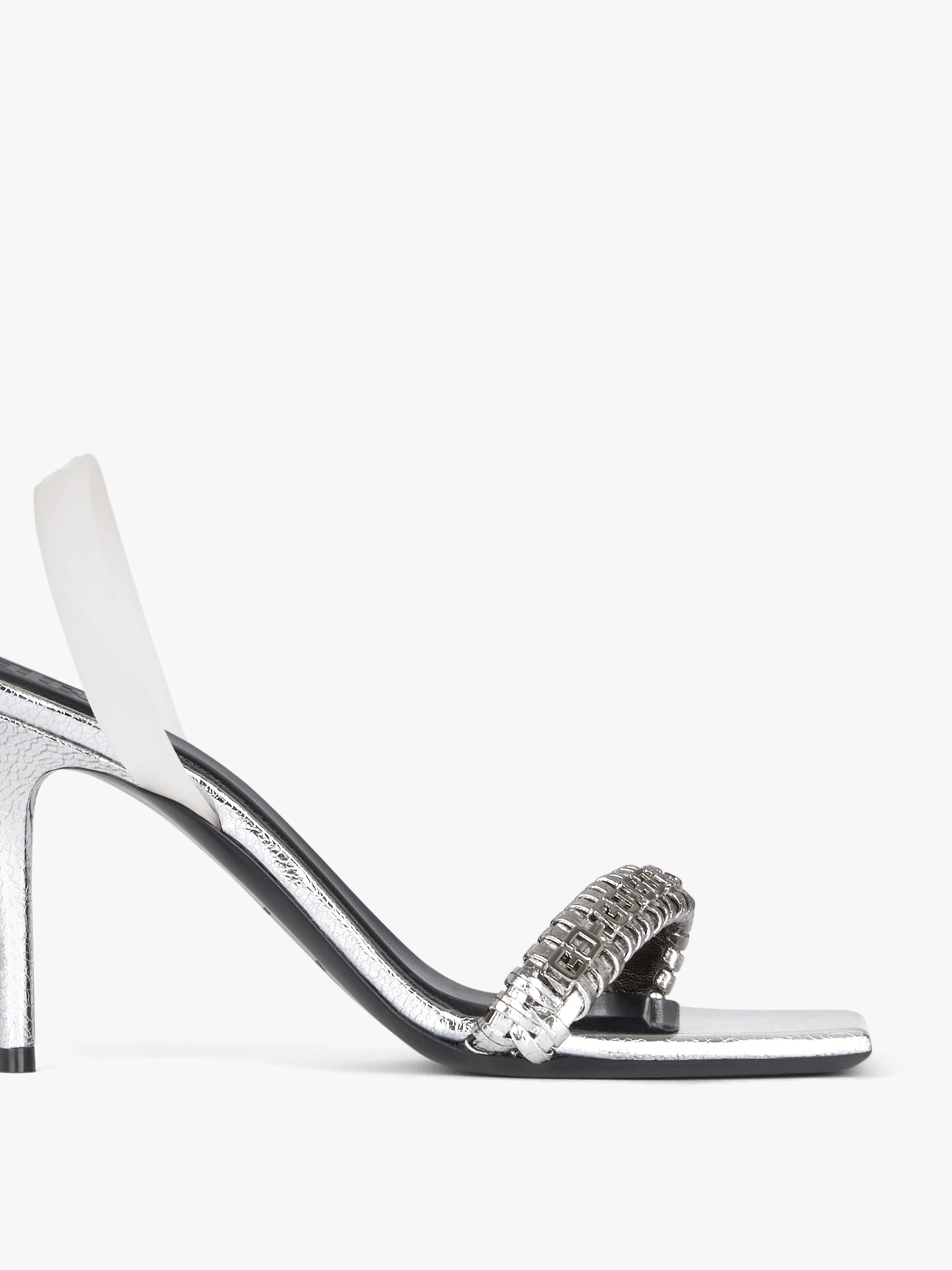 G WOVEN SANDALS IN LEATHER - 5
