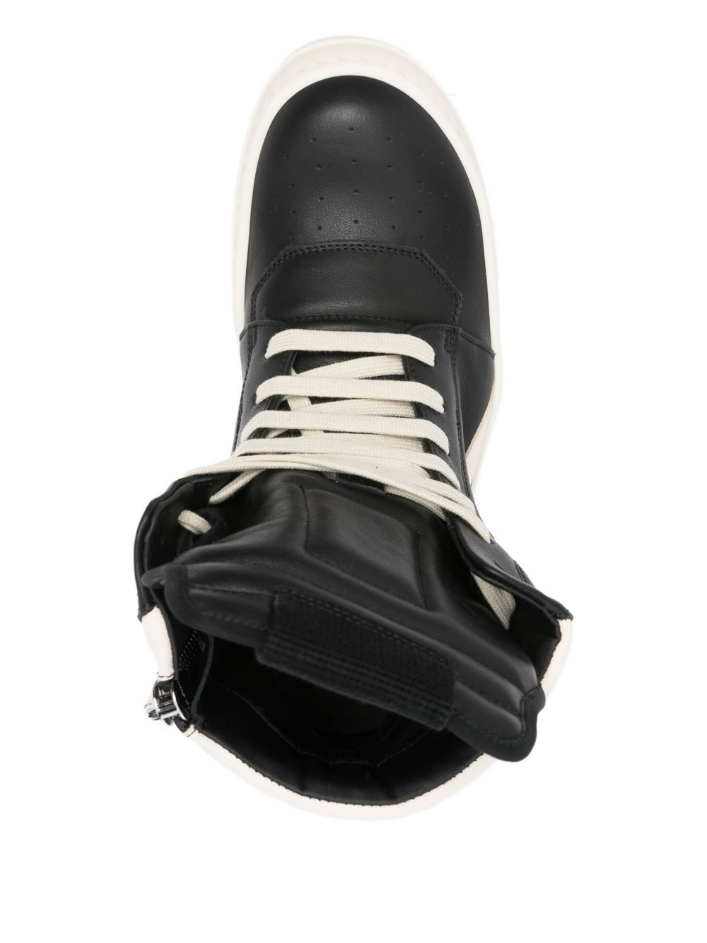 Rick Owens Women Geobasket Leather Sneakers - 4