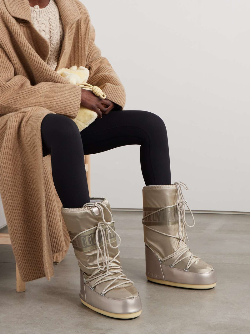 MOON BOOT Icon shell and faux leather snow boots outlook