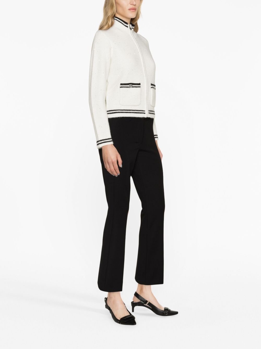 mid-rise cropped trousers - 4