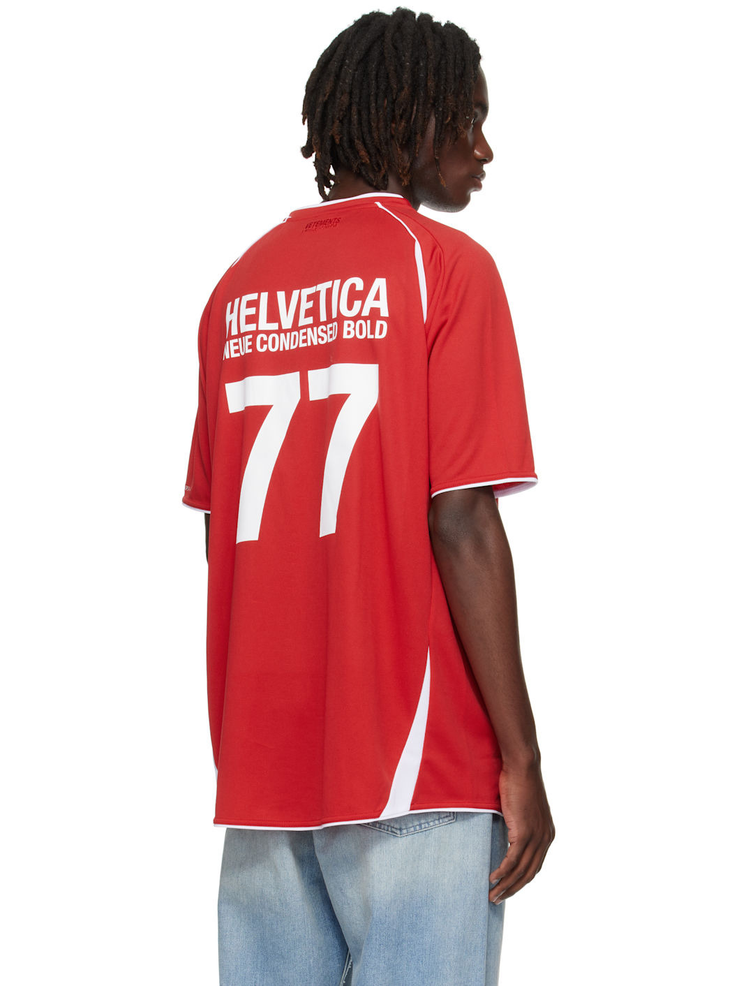 Red 'Trademark' Football Jersey - 3