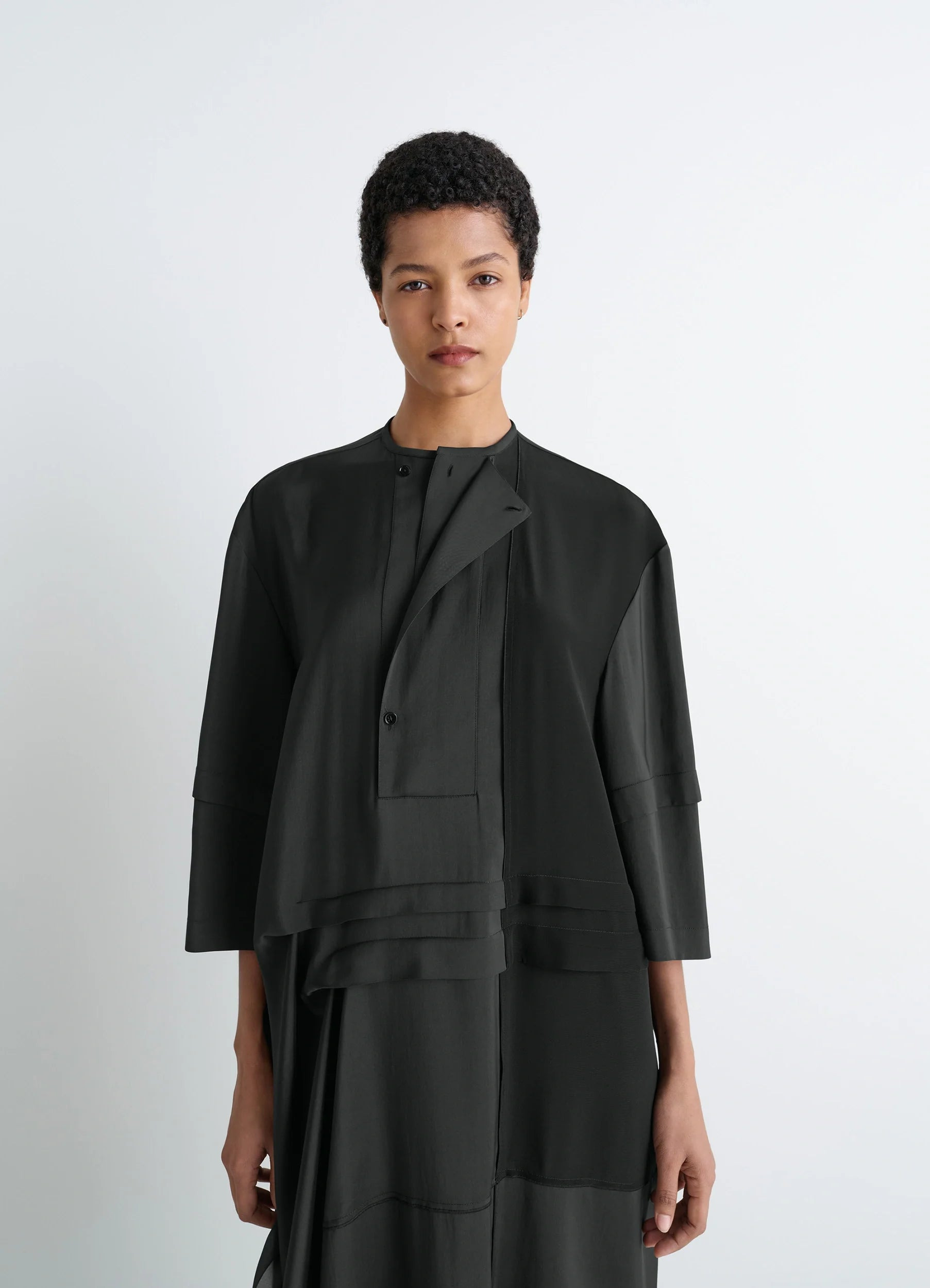 BLOUSE DRESS WITH PLEATS - 3
