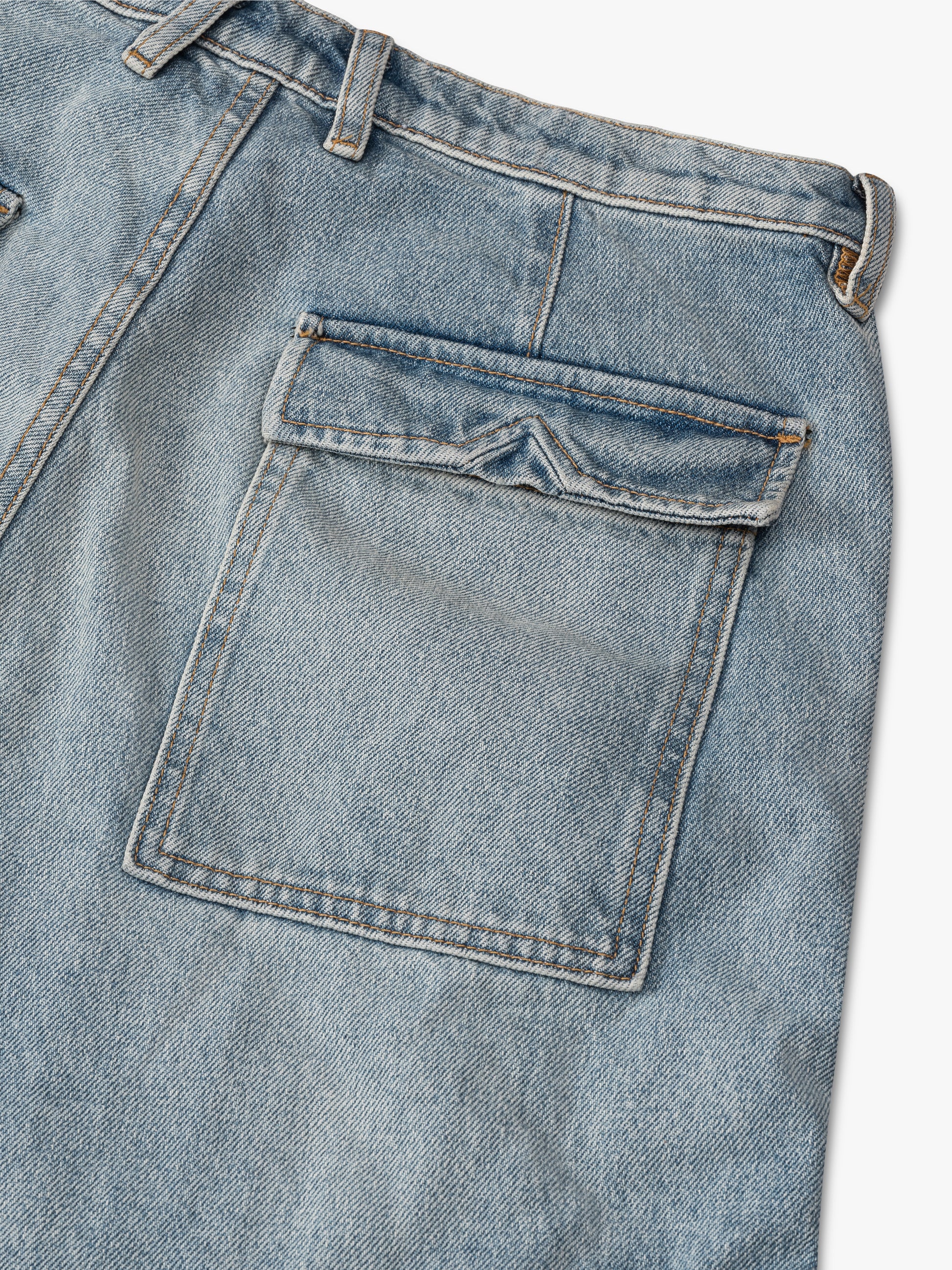 REZA DENIM DOUBLE KNEE PANT - 3