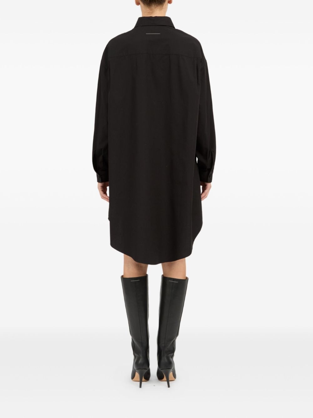 cottom shirt dress - 4