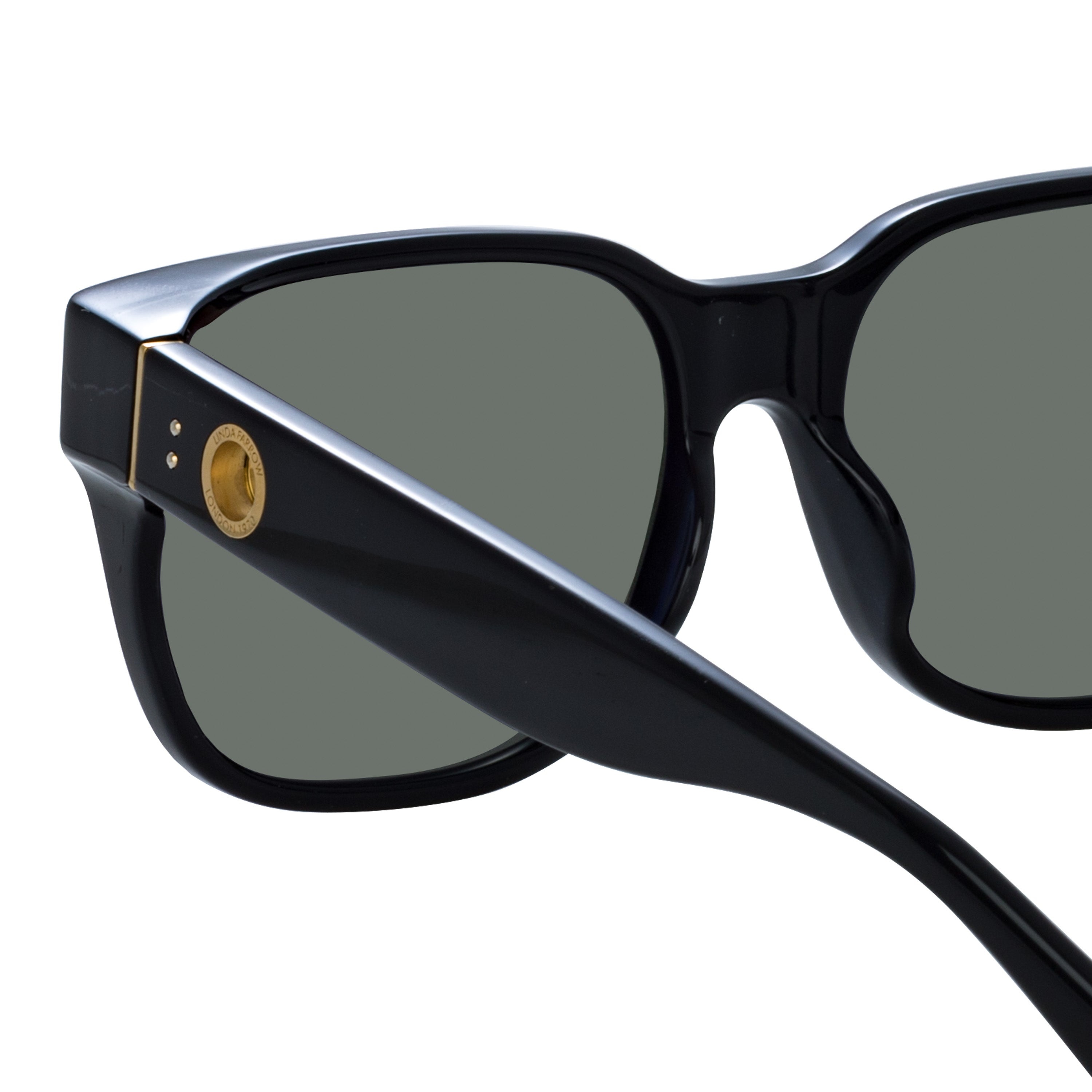Rui Oversize Sunglasses in Black - 6