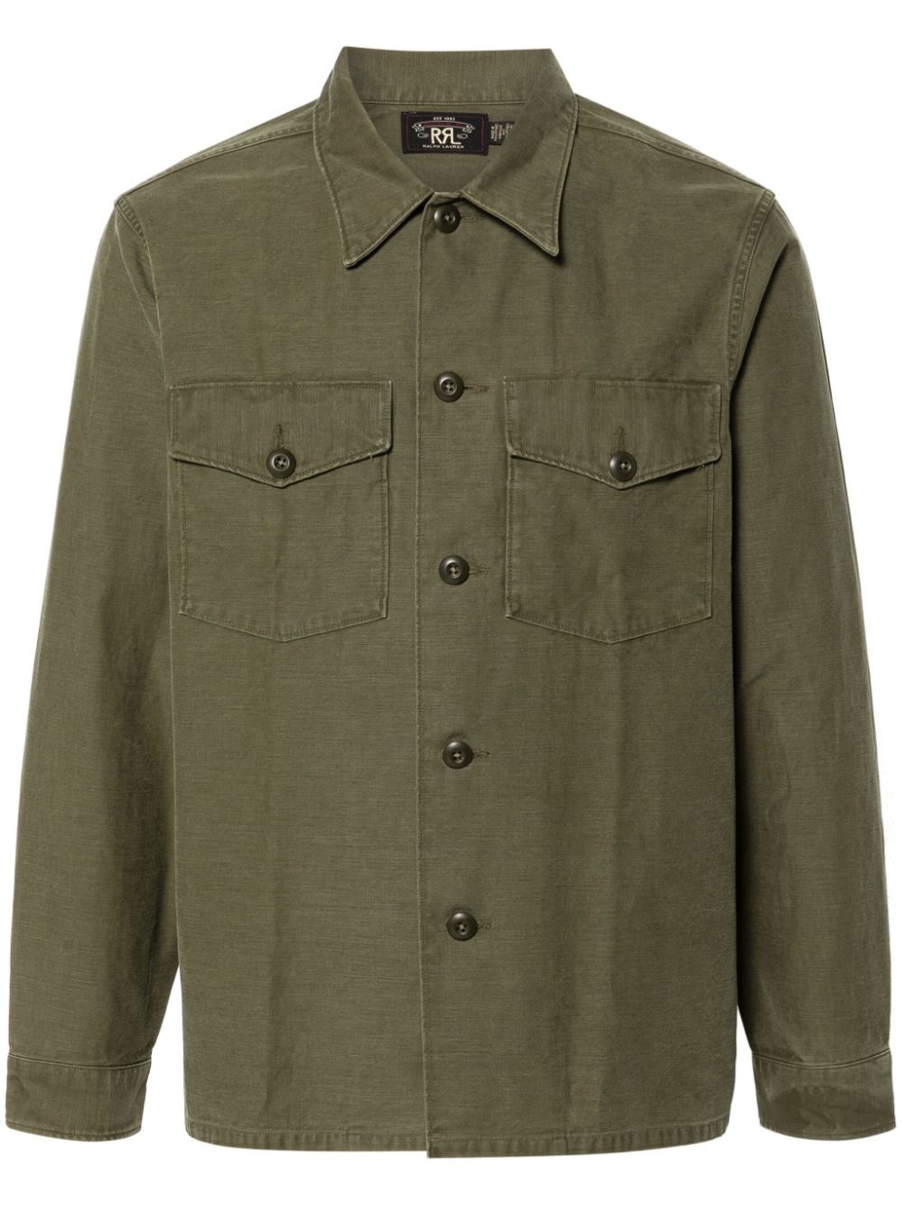 slub-texture cotton shirt - 1