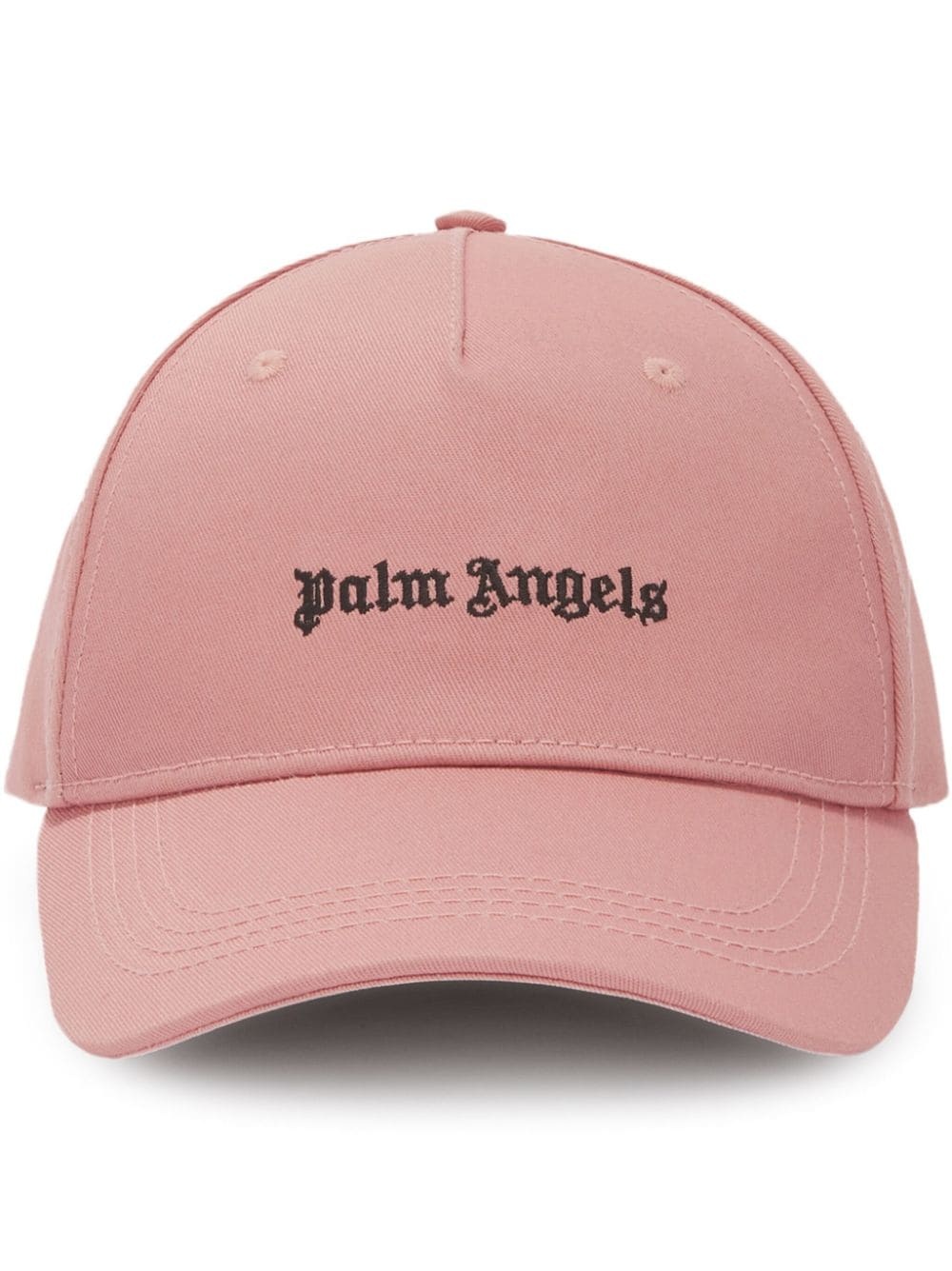 logo-embroidered cotton cap - 1