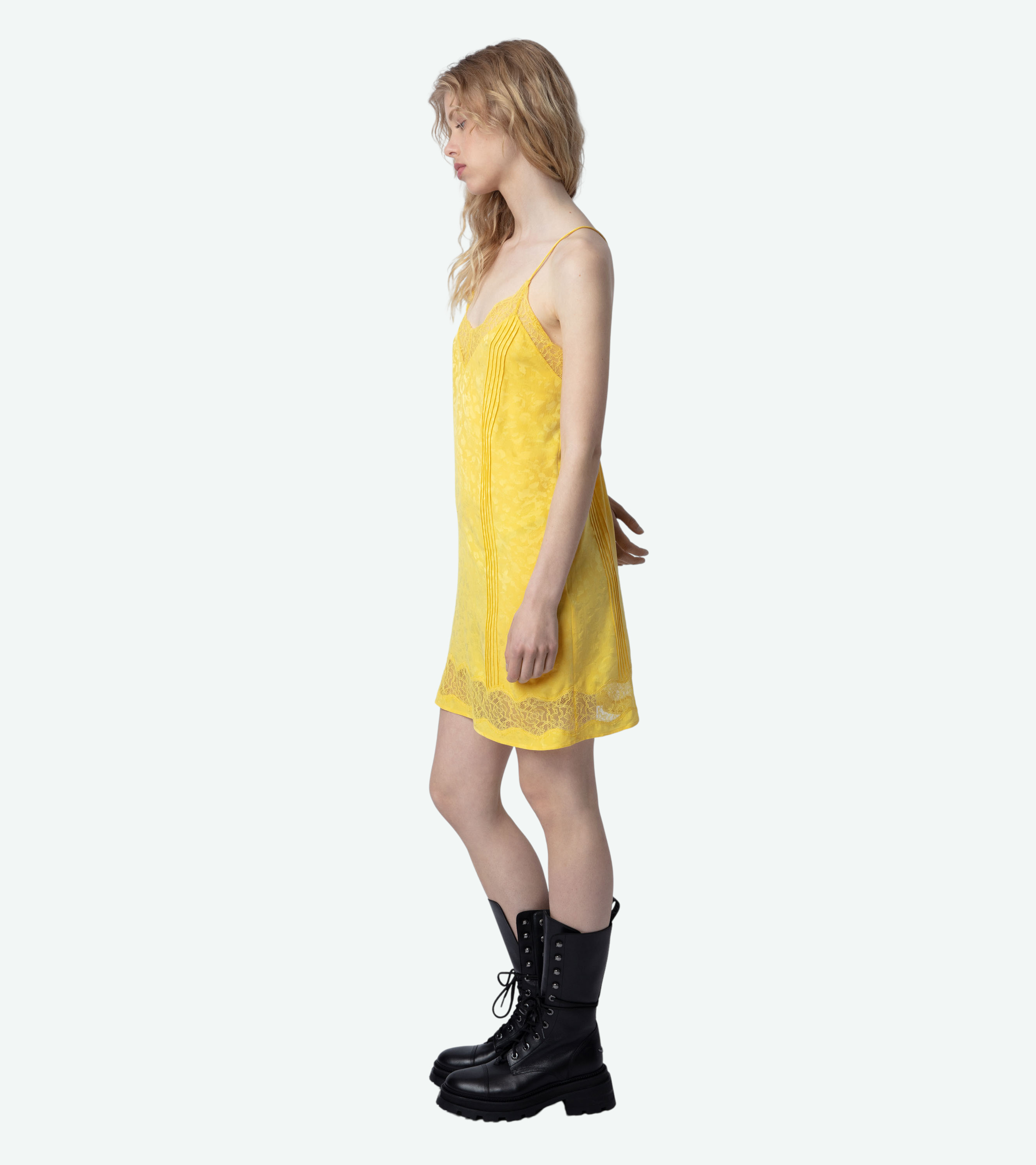 Crystal Silk Jacquard Dress - 4