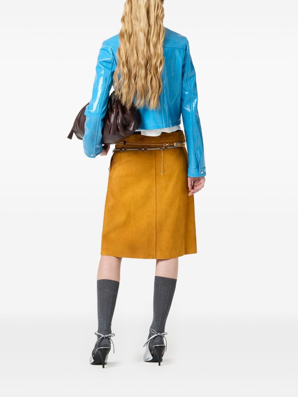 suede midi skirt - 3