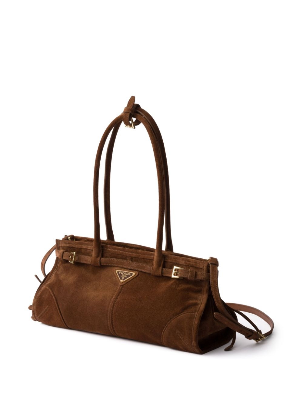 medium suede tote bag - 5