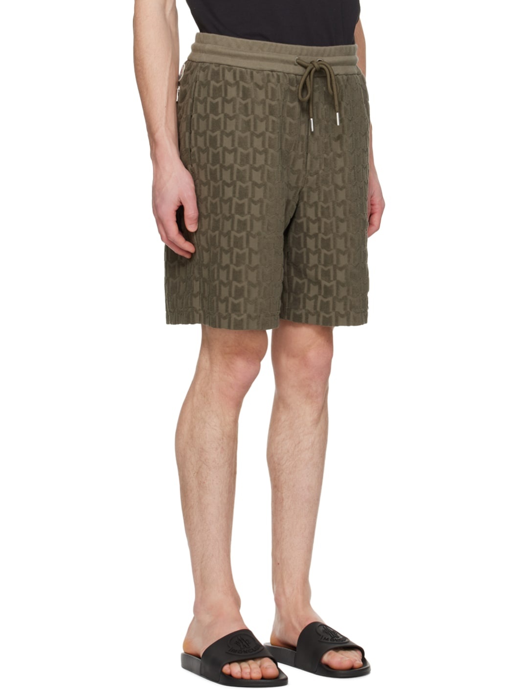 Khaki Monogram Shorts - 2