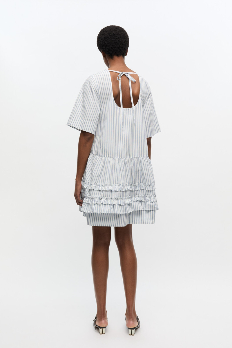 STRIPED ORGANIC COTTON MINI DRESS 3