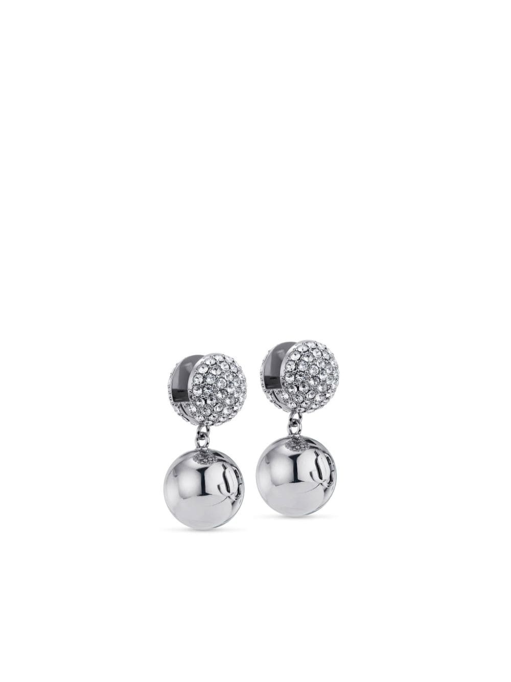 embossed logo earrings - 2