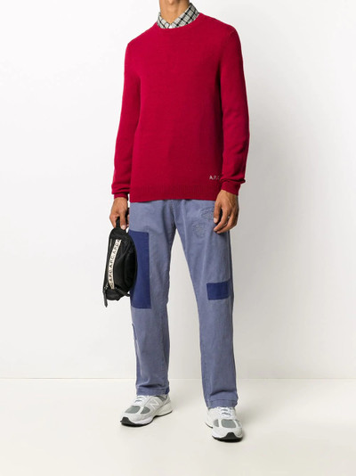 A.P.C. logo-embroidered sweater outlook