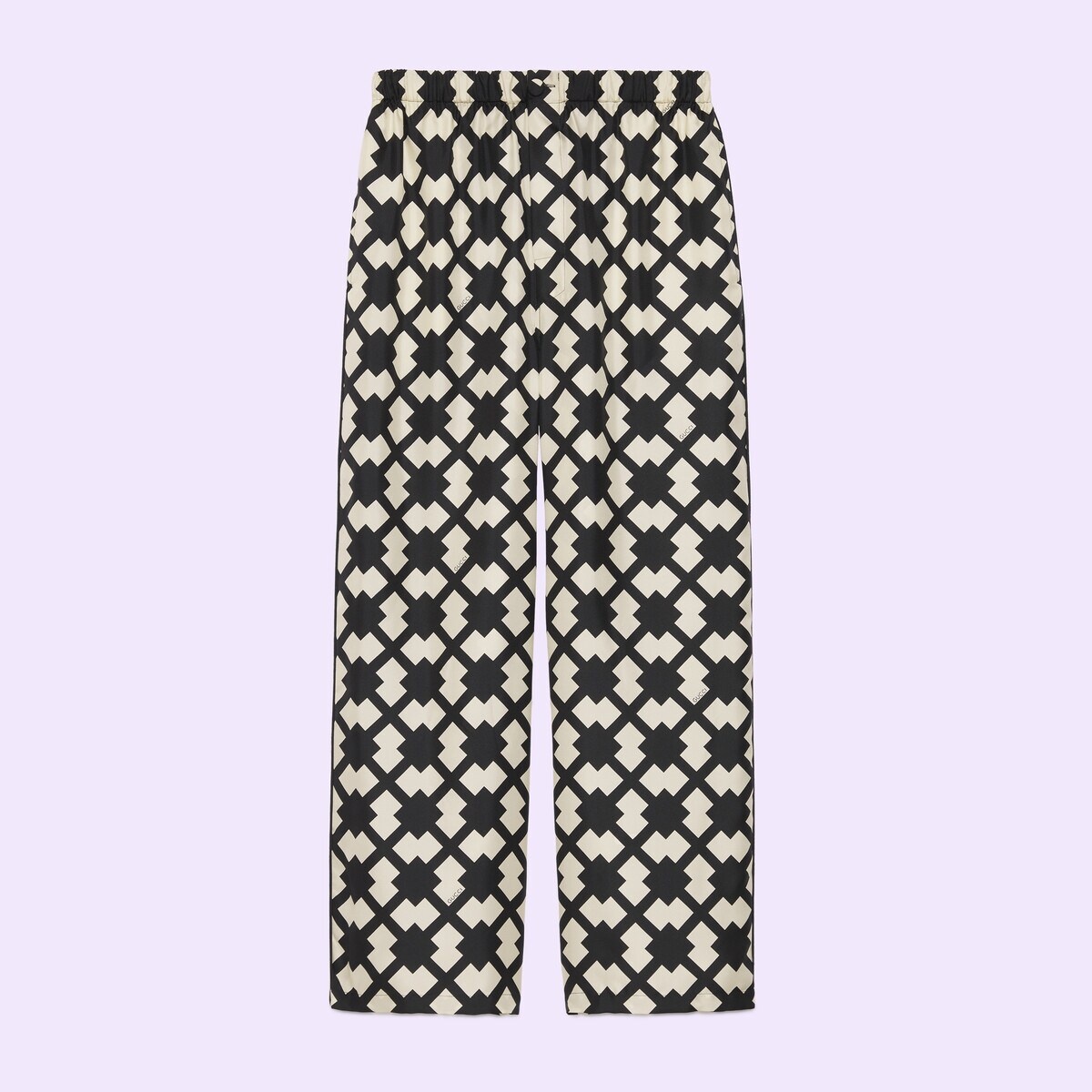 Rhombus tile silk pant - 1