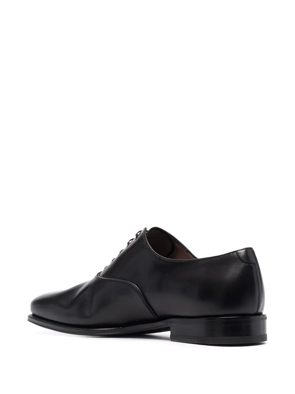 polished-finish lace-up shoes - 3