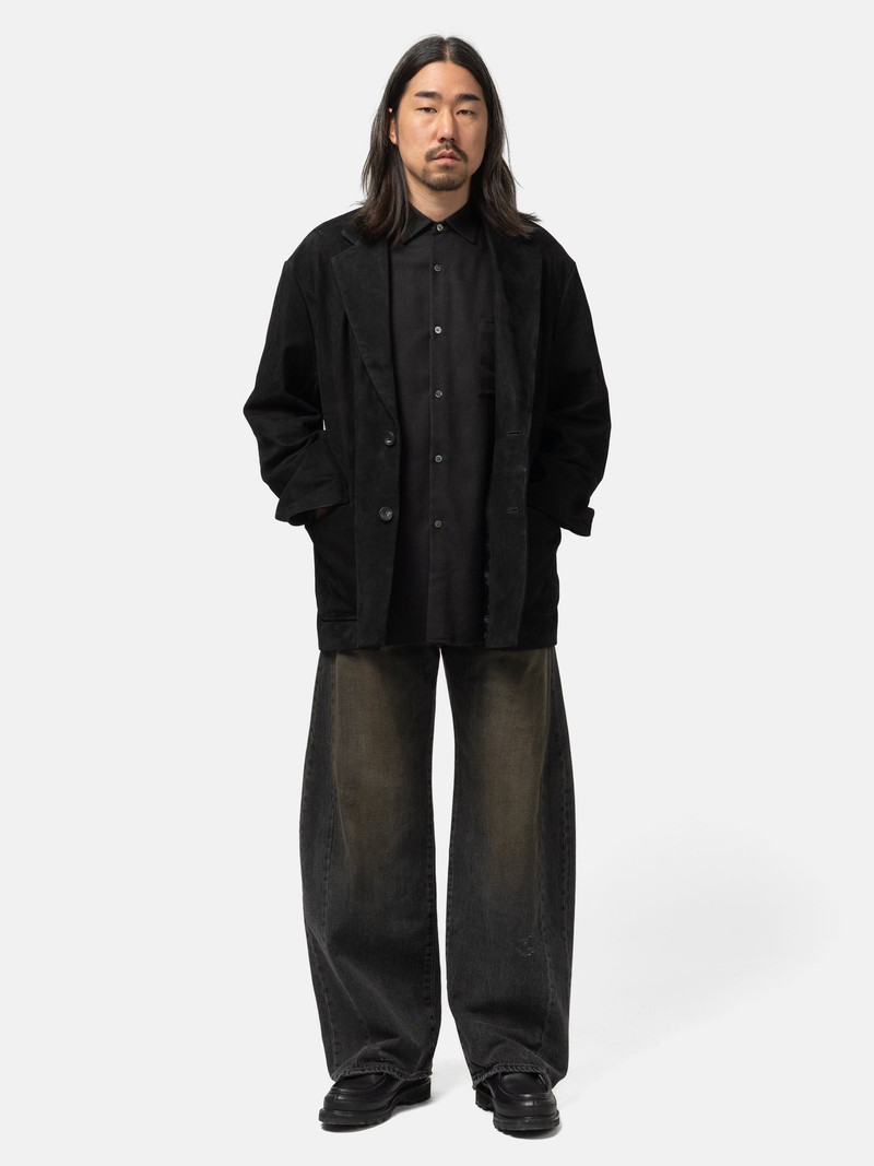 ssstein Deformation Wide Denim Jeans Black outlook