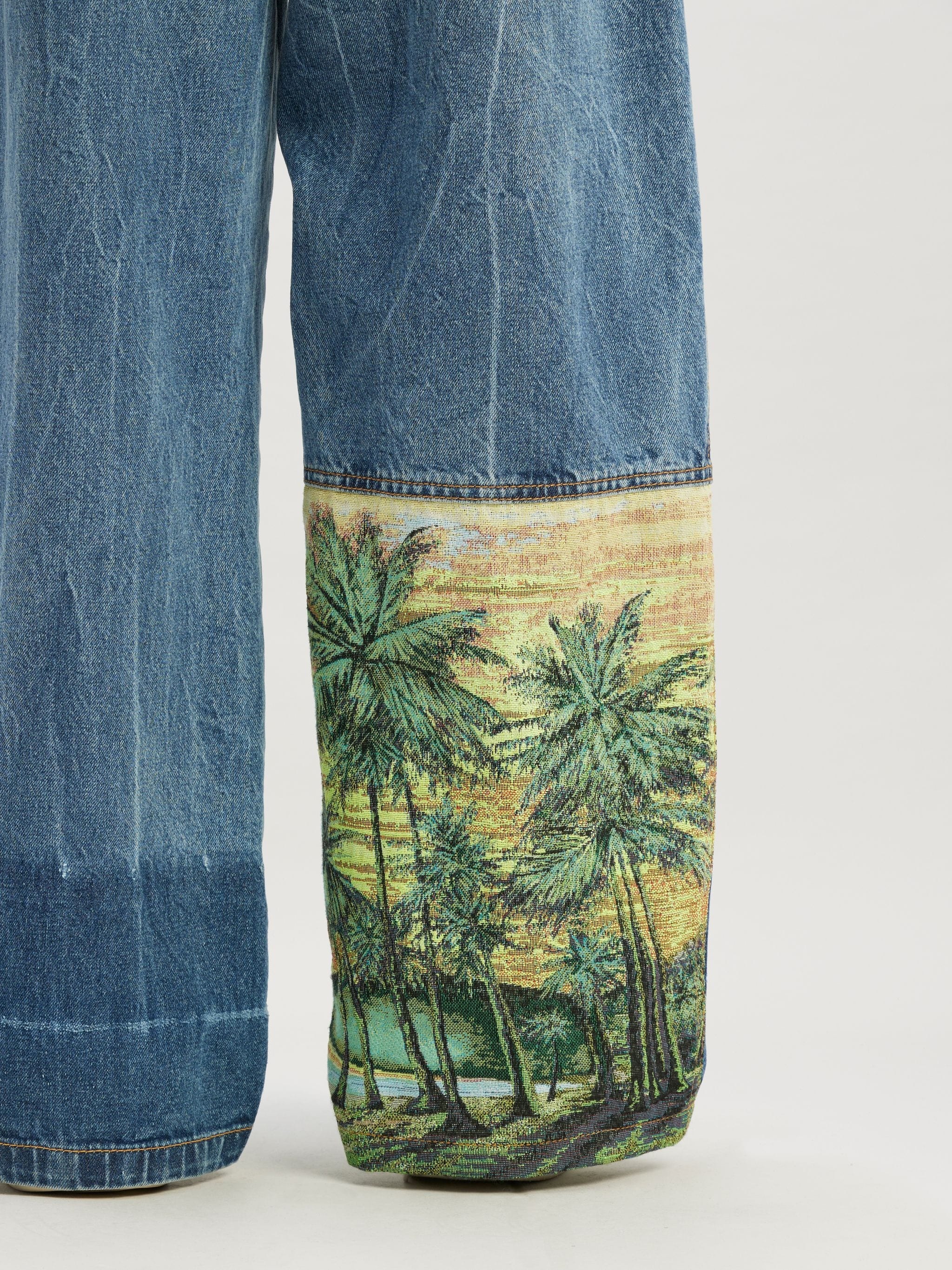 Palms Sunrise Baggy Denim Pants - 6