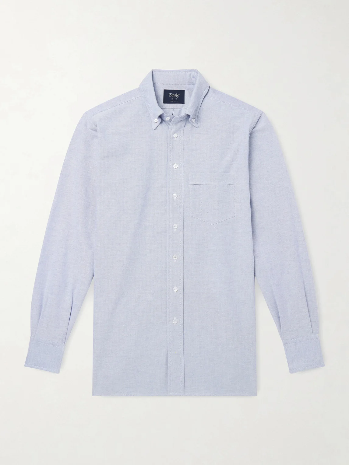 Button-Down Collar Cotton Oxford Shirt - 1