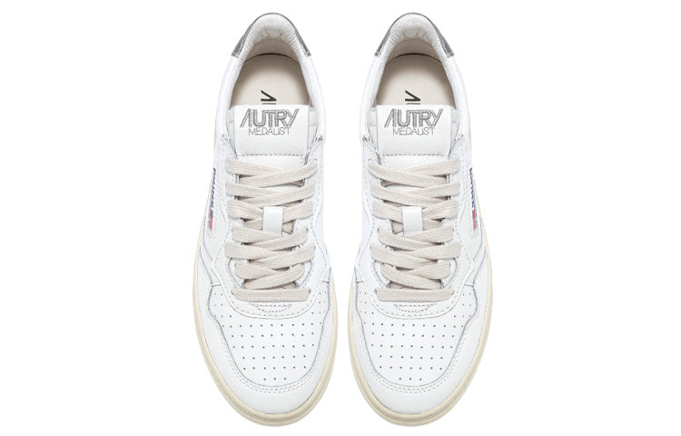 Autry Medalist Leather Low 'White Silver' AULM-LL05 - 3