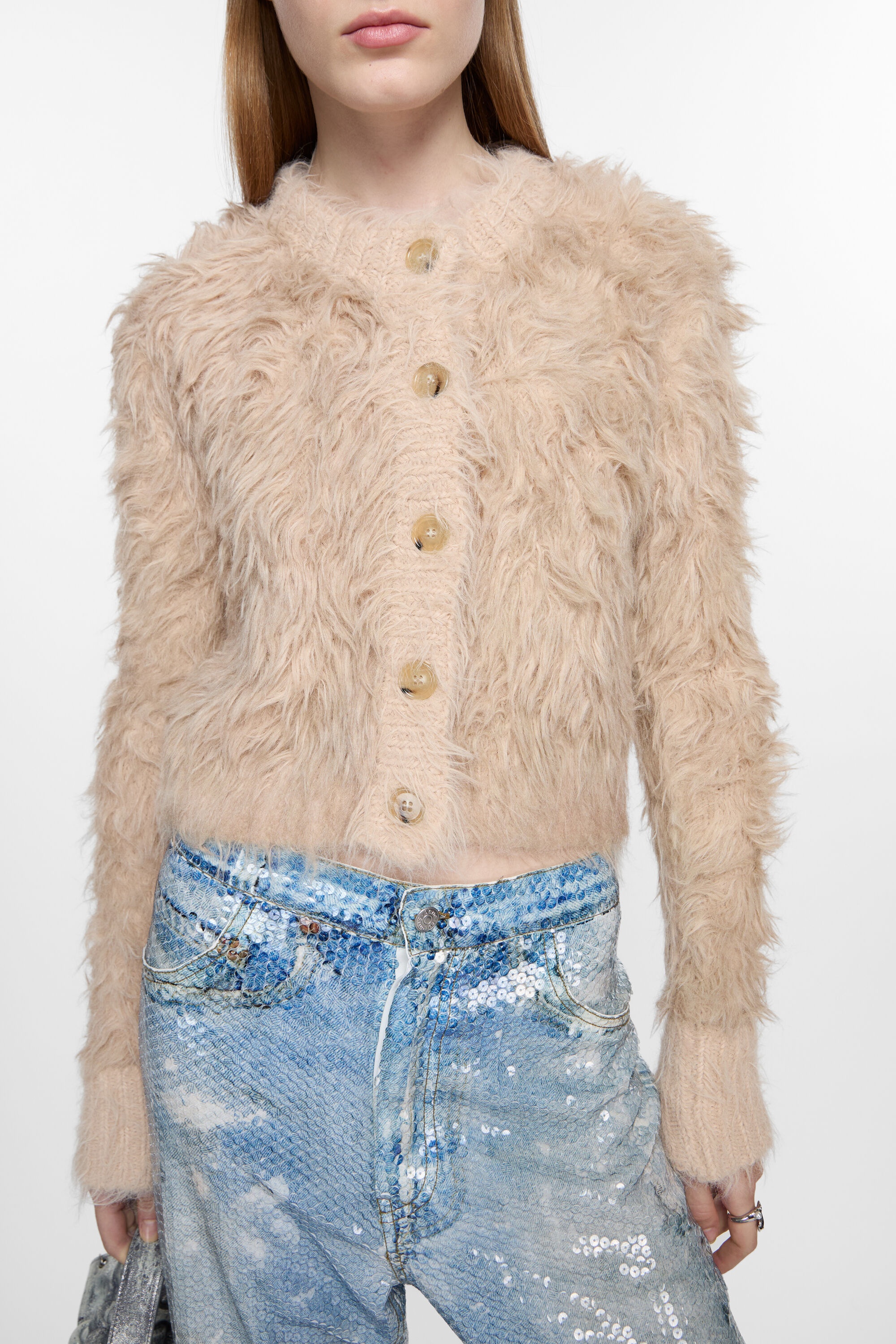 Cardigan textured - Beige - 4