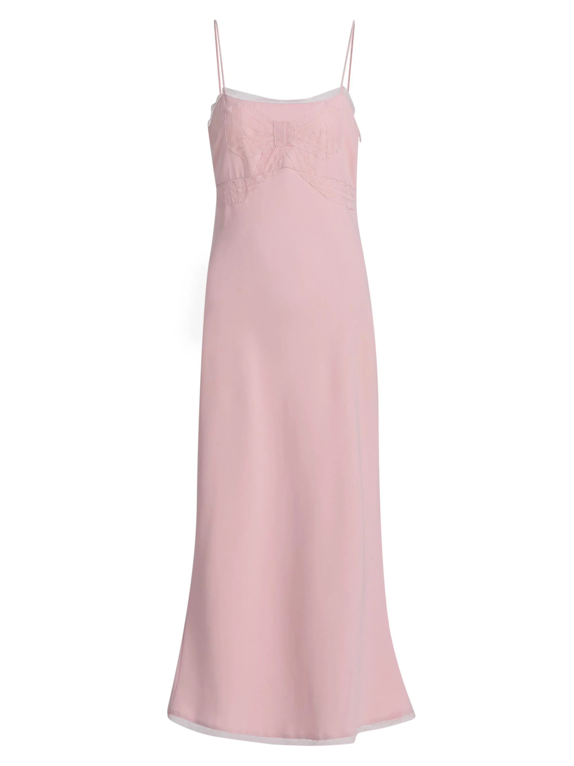Women's Isolie Lace-Trim Satin Slip Midi-Dress - Potpourri Pink - 1