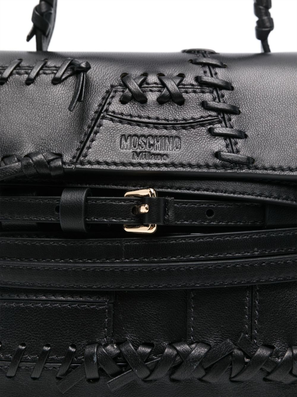 leather tote bag - 4