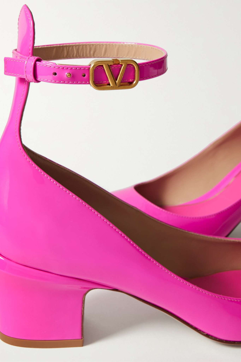 Tan-Go 60 patent-leather pumps 4
