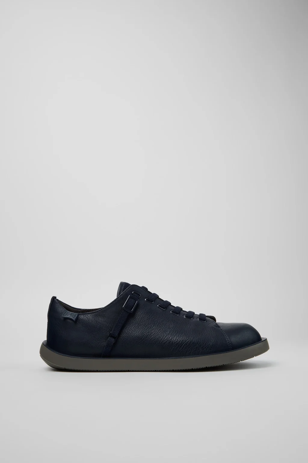 Wagon Blue Leather and Textile Shoes for Men. - 1