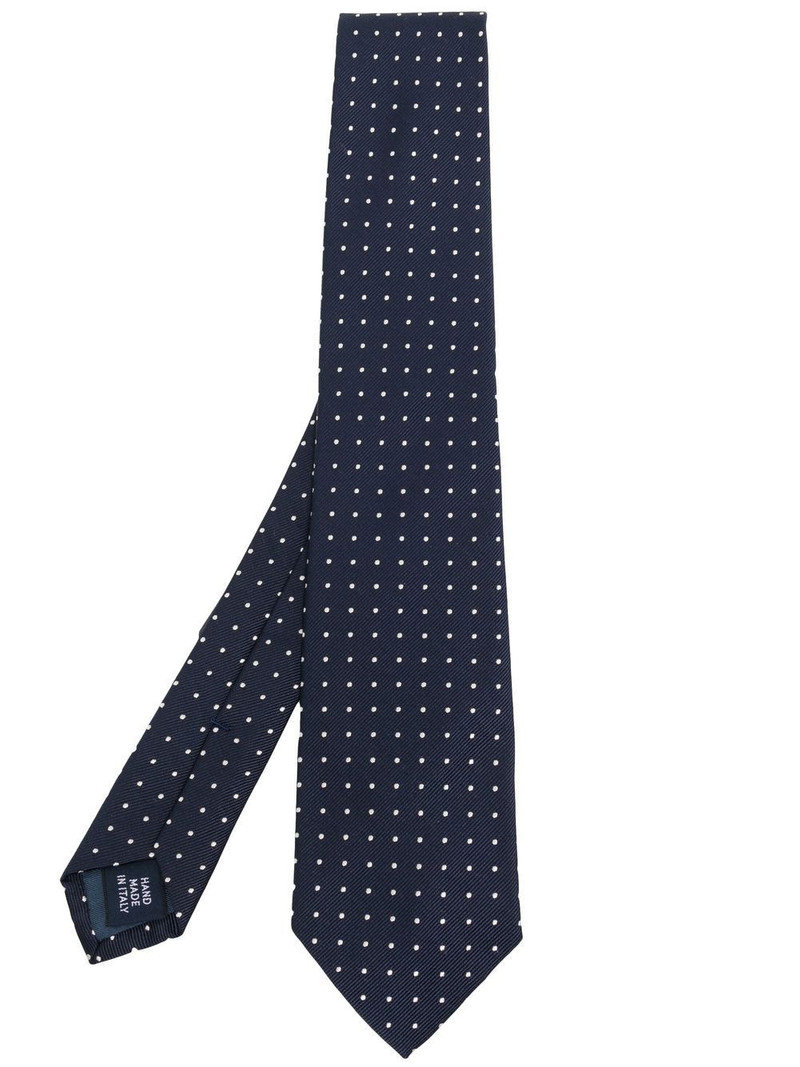 polka-dot print tie 1