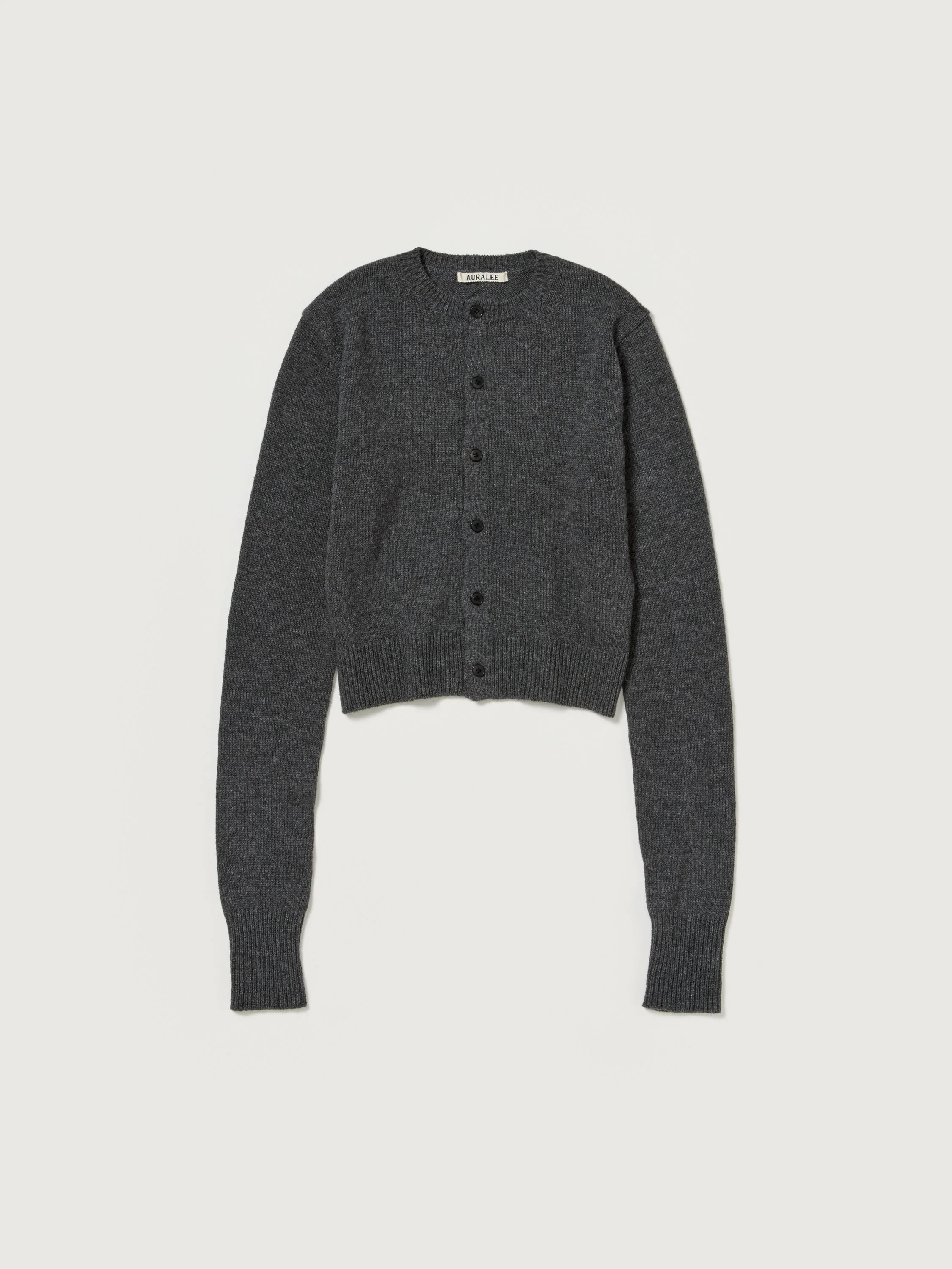 LIGHT CASHMERE KNIT CREW-NECK CARDIGAN - 1